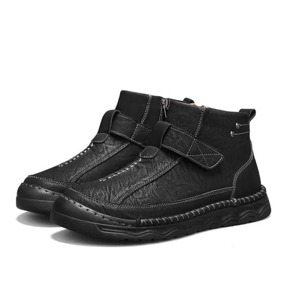 Men’s Long-Lasting Leather-Look Boots
