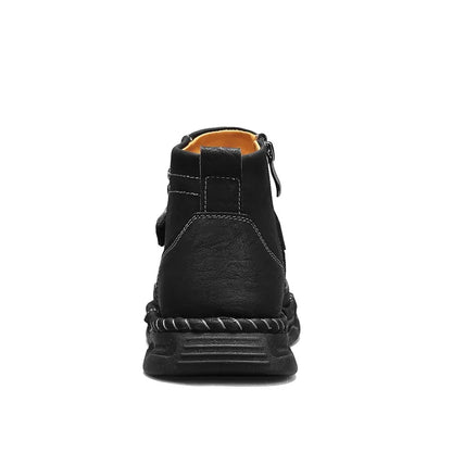Men’s Long-Lasting Leather-Look Boots
