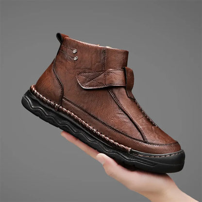 Men’s Long-Lasting Leather-Look Boots