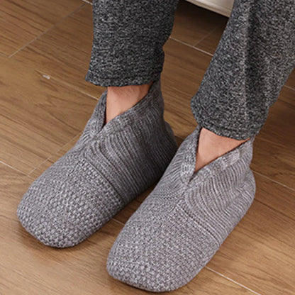 Plus-Size Foldable Sherpa-Lined Slipper Socks