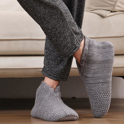 Plus-Size Foldable Sherpa-Lined Slipper Socks