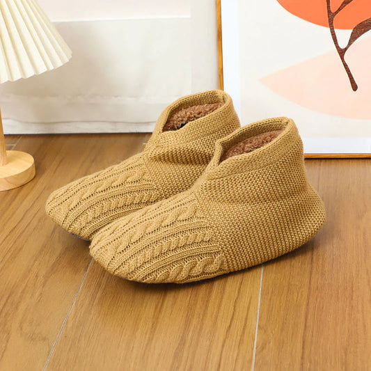Plus-Size Foldable Sherpa-Lined Slipper Socks
