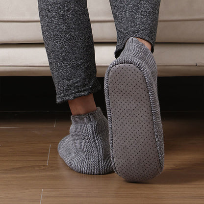 Plus-Size Foldable Sherpa-Lined Slipper Socks