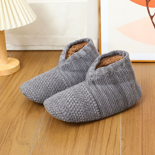 Plus-Size Foldable Sherpa-Lined Slipper Socks
