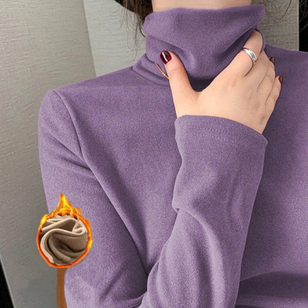 The Elayne Soft Thermal High-Collar Top
