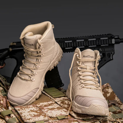 Men’s Armoured Waterproof Kevlar-Midsole Tactical Field Boots