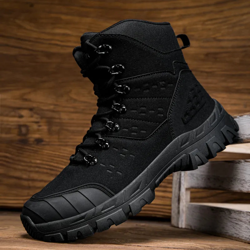 Men’s Armoured Waterproof Kevlar-Midsole Tactical Field Boots