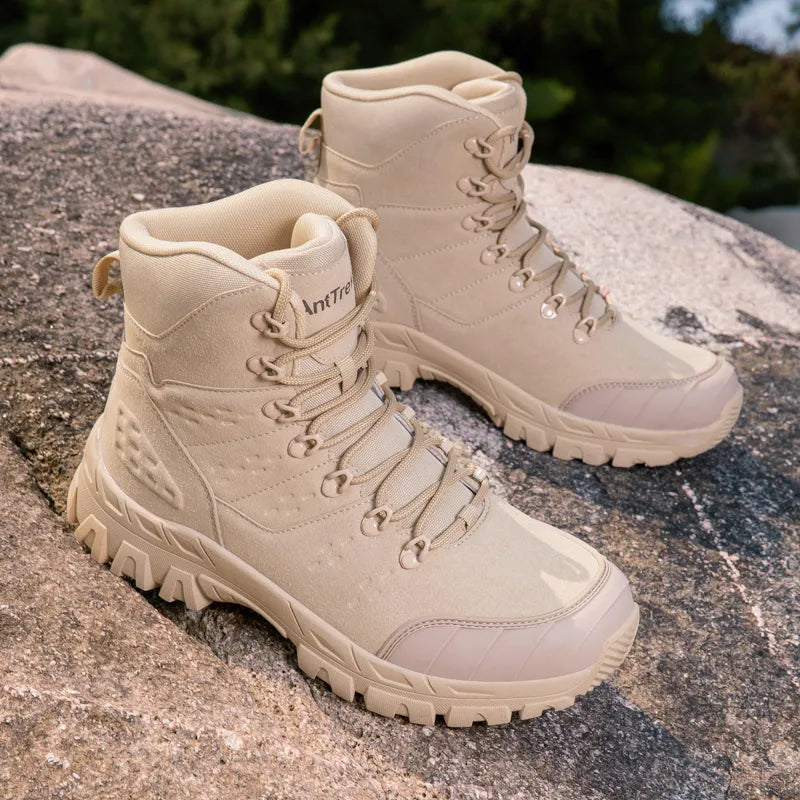 Men’s Armoured Waterproof Kevlar-Midsole Tactical Field Boots