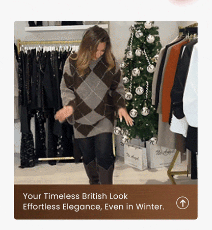Women’s Argyle Knit Sweater and Mini Skirt Two Piece Set