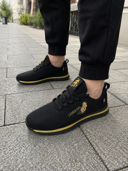 Men’s Embroidered Mesh Trainers