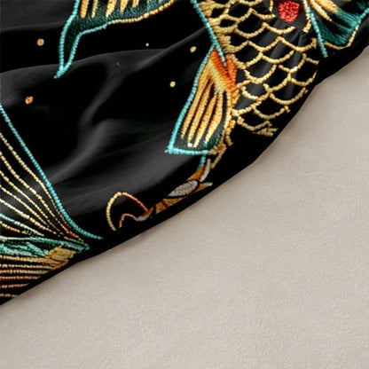 Women’s Koi Print Sleeveless Midi Dress