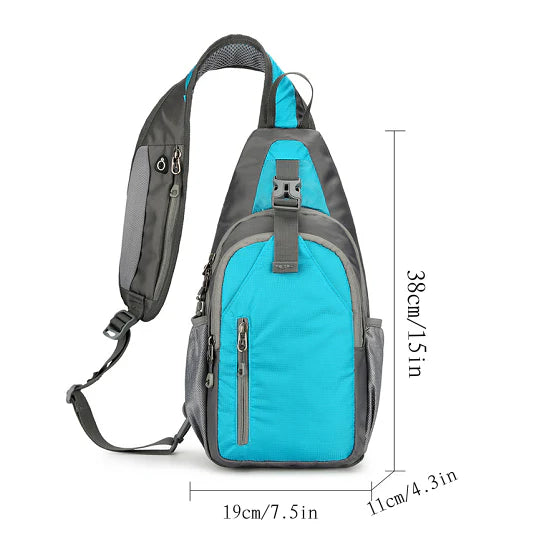 Multi-Pocket Travel Sling Bag