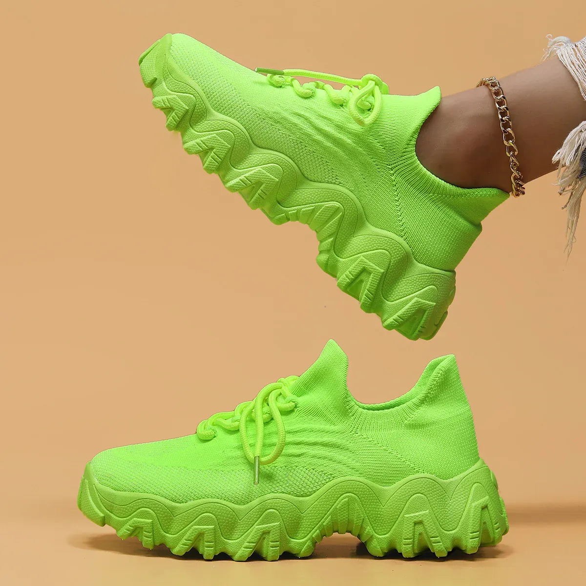 Women’s Breathable Knit Sport Trainers