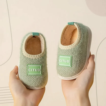 Children’s Cosy Plush-Lined Anti-Slip Winter House Booties