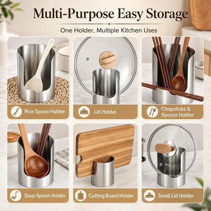 Stainless Steel Utensil and Pot Lid Organiser
