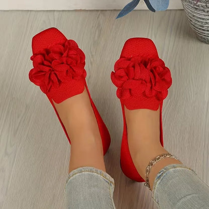 Women’s Floral Strap Comfort Ballet Flats