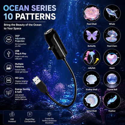 Plug-and-Play HD Starry Sky Projector