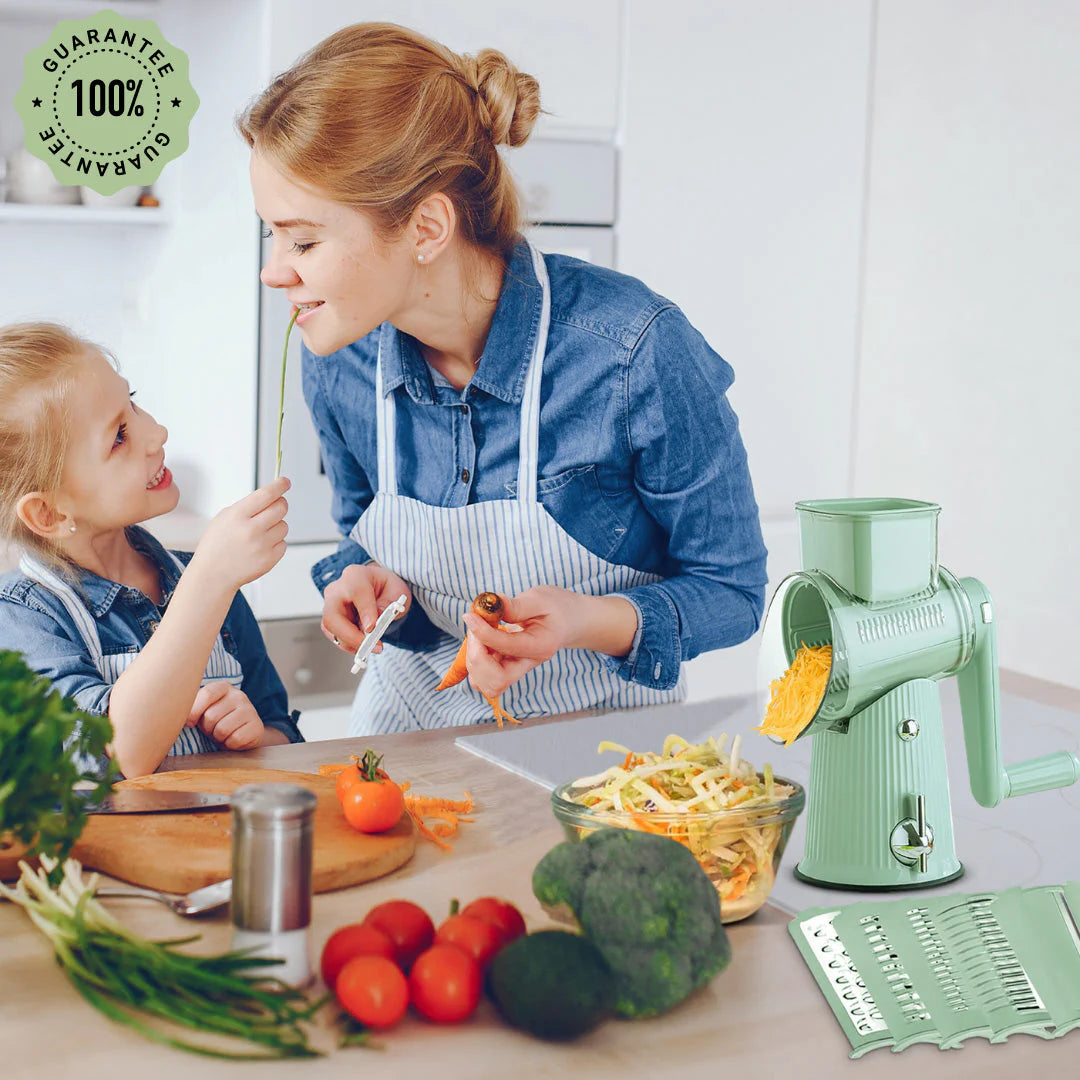 Multi-Drum Rotary Grater and Slicer Set