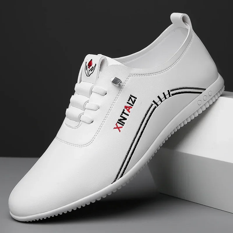 Men's Italian Leather-Look Driving Shoes