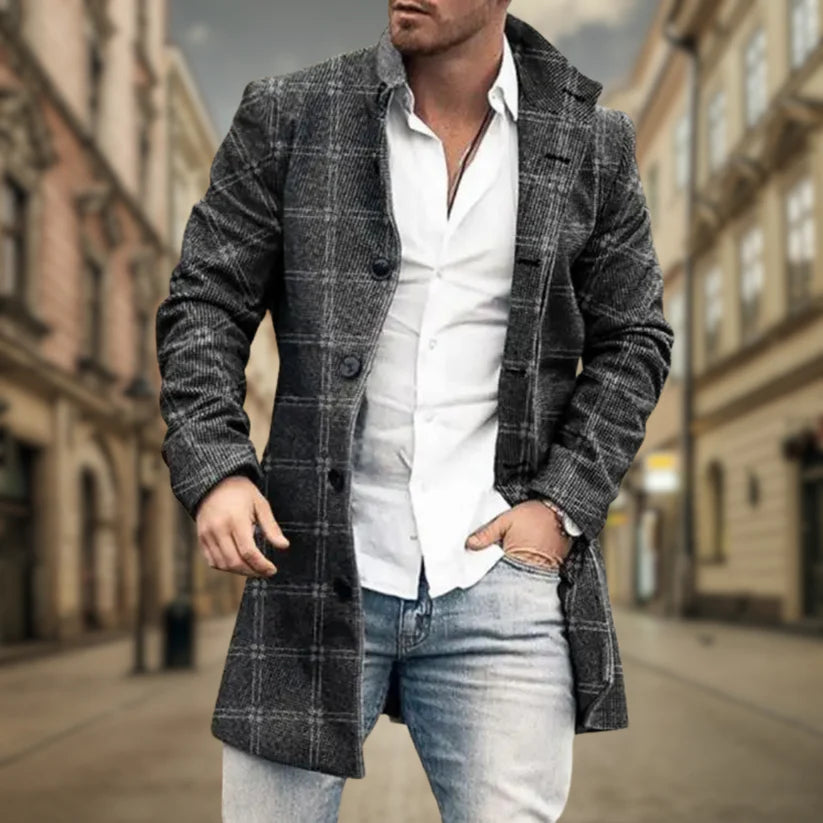 Men’s Prestige Wool-Blend Overcoat