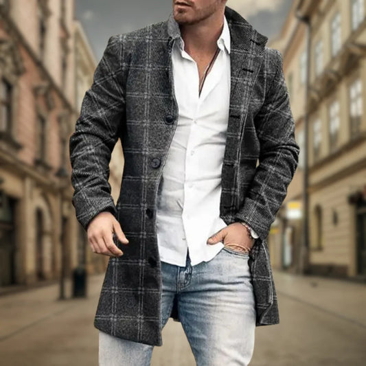 Men’s Prestige Wool-Blend Overcoat