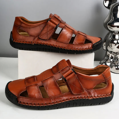 Men’s Leather-Look Summer Sandals