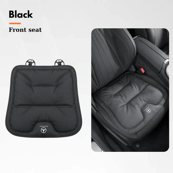 Soft Leather Car Seat Cushion Set with Anti Slip Silicone Backing