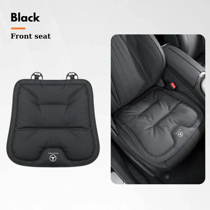 Soft Leather Car Seat Cushion Set with Anti Slip Silicone Backing
