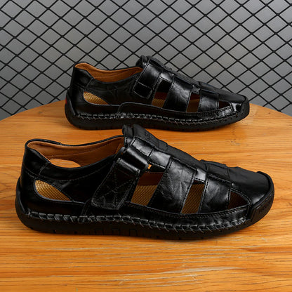 Men’s Leather-Look Summer Sandals