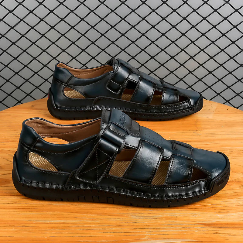 Men’s Leather-Look Summer Sandals