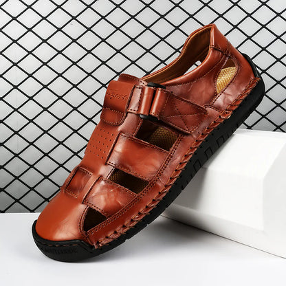 Men’s Leather-Look Summer Sandals