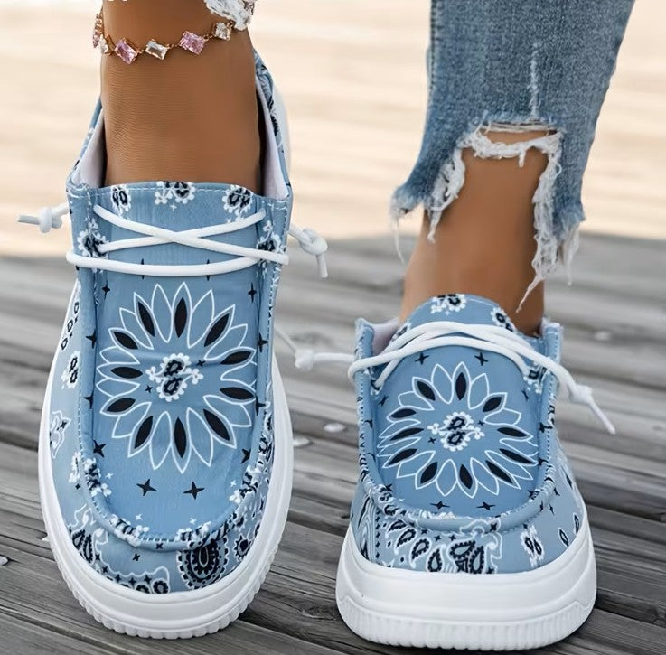 Women’s Printed Platform Mule Trainers