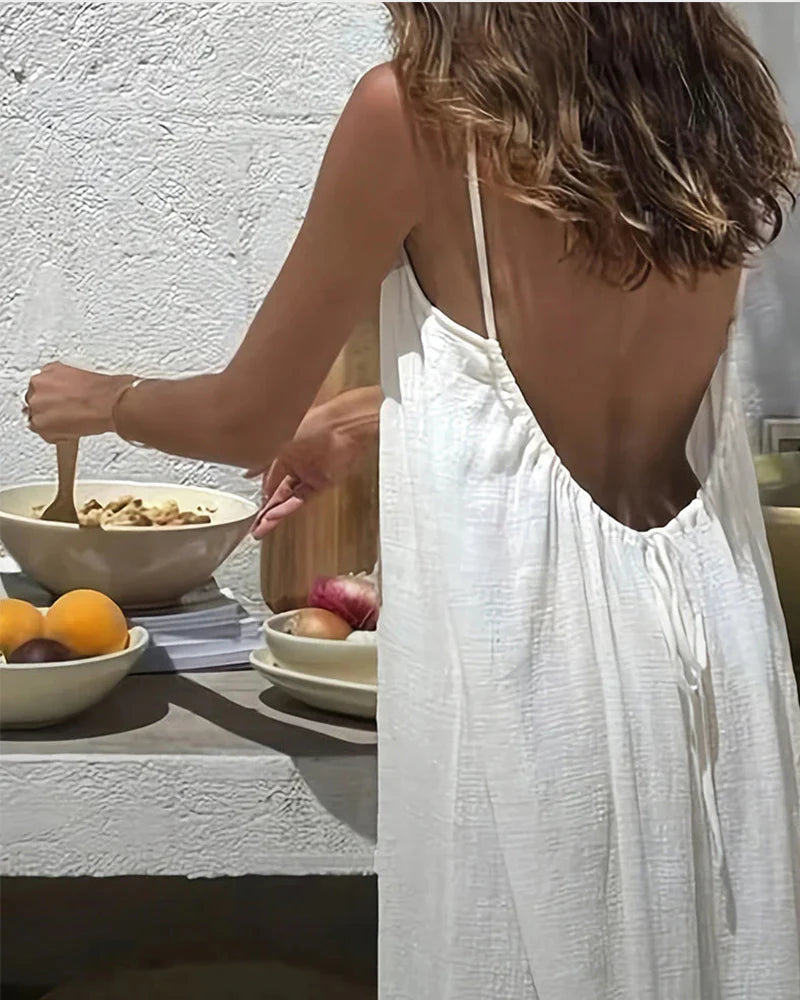 Women’s Adjustable Open-Back Cami Dress
