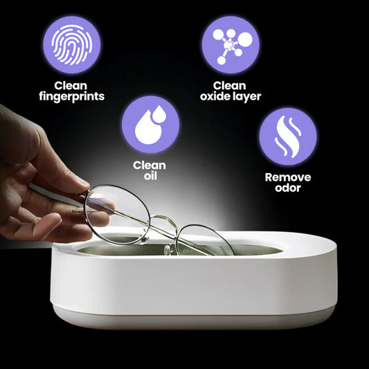 Portable Ultrasonic Glasses Cleaning Bath