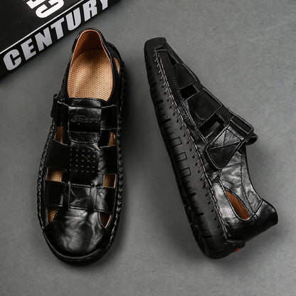 Men’s Leather-Look Summer Sandals