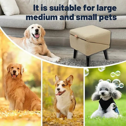 2 in 1 Foldable Dog Ramp and Step Stool with Velvet Grip Surface