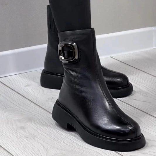 Women’s Ankle Boots with Buckle Detail