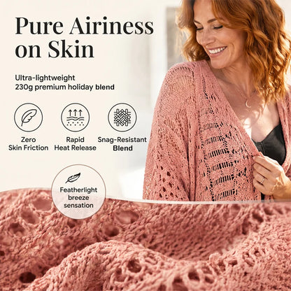 Women’s Crochet Tassel Kimono Cardigan