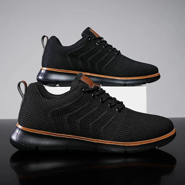 Men’s Breathable Mesh Lace-Up Trainers