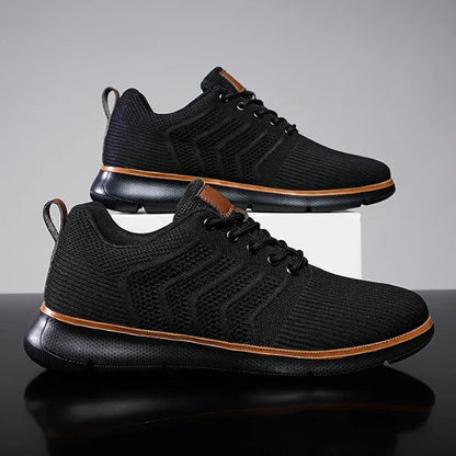 Men’s Breathable Mesh Lace-Up Trainers