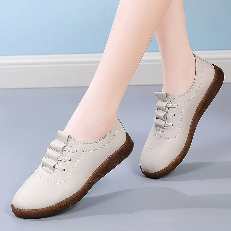 HIGH QUALITY COW LEATHER-LOOK WOMEN'S SHOES