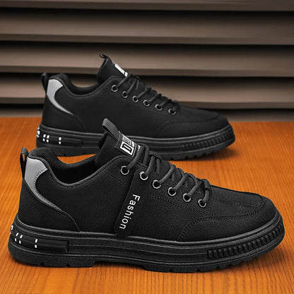 Autumn 2024 Men's Soft Leather-Look Casual Sports Shoes