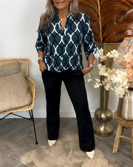 Chic Printed Blouse