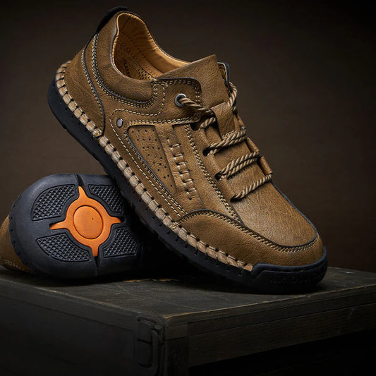 Men’s Handcrafted Leather-Look Comfort Shoes