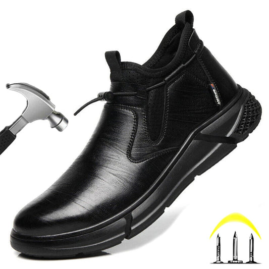 Men's durable shoes resistant to impacts and punctures