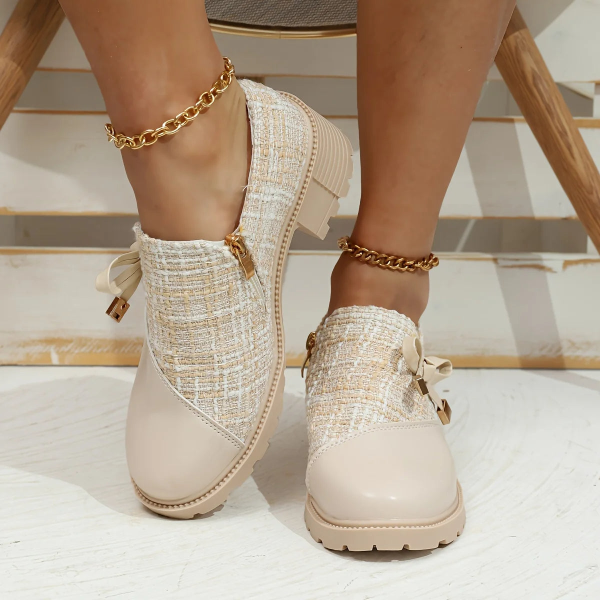 Autumn Fashion Spring Small Leather-Look Moccasins Shoes