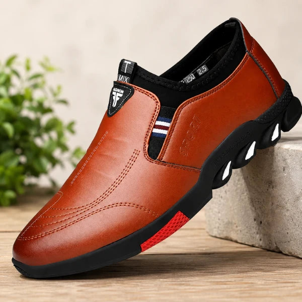 Men's Smart Leather Look Lace Up Shoes