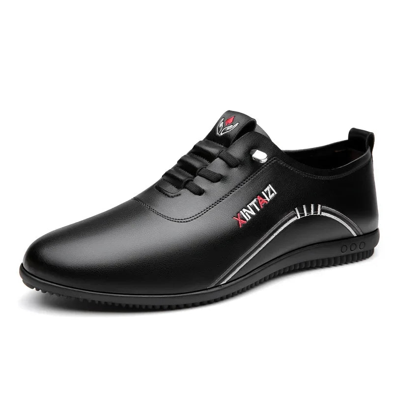 Men's Italian Leather-Look Driving Shoes