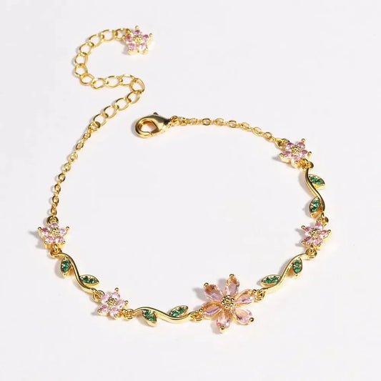 Women’s Floral Sparkle Bracelet