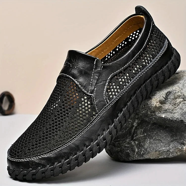 Men's Breathable Casual Leather-Look Loafers